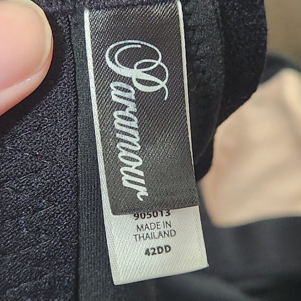 Paramour Nursing Bra Size 42DD Sexy Nursing Bra Black Pink - Picture 14 of 16